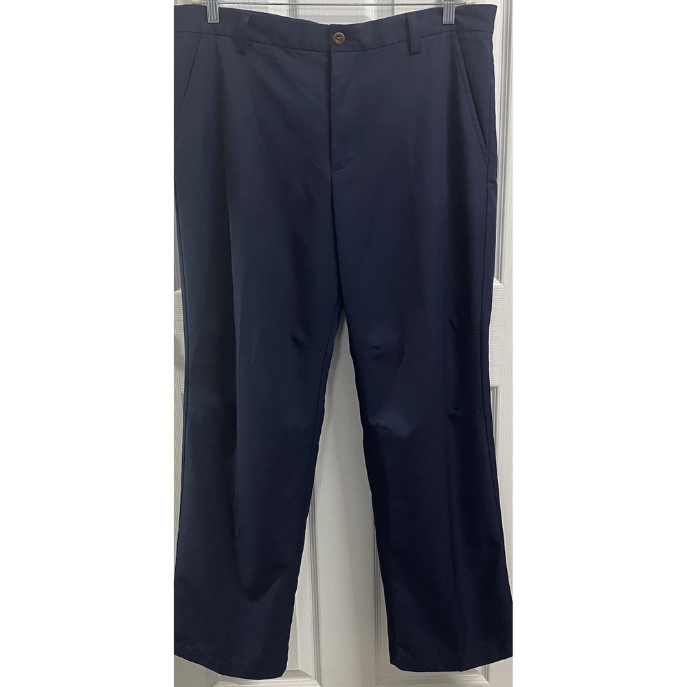 IZOD Golf Pants Men's Navy Blue SLIM FIT‎ 38" X 32"